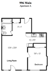1 Bedroom, 1 Bath