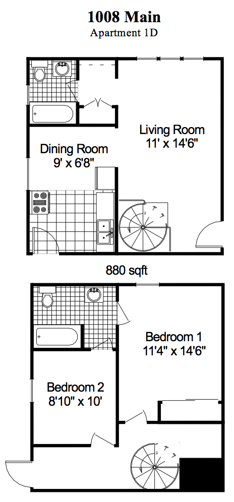 2 Bedroom, 2 Bath