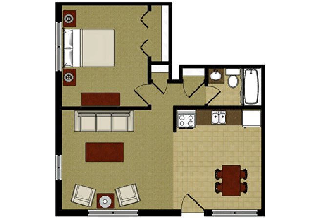 The Alpine Floor Plan 1