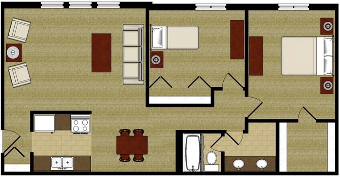 The Evergreen Floor Plan 5
