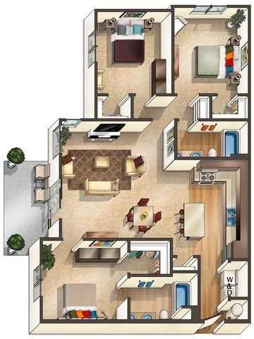 Floor Plan Floor Plan at Arbour Commons, Westminster,Colorado