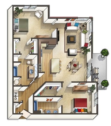 Spring Creek Floor Plan Spring Creek Floor Plan at The Trails at Timberline, Colorado