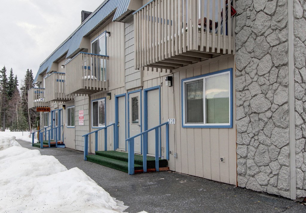 the building where the apartment is located