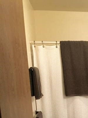 a bathroom with a toilet and a sink