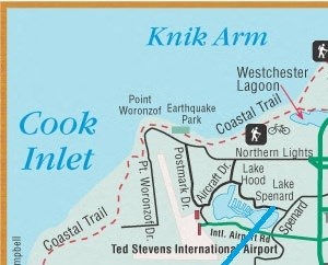 Lakeshore Park Apartments Map a map of the city of anacortes with a blue and red line