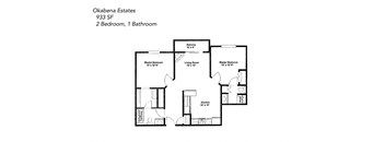 Two bedroom, one bathroom