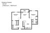 Two bedroom, one bathroom