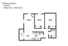 Two bedroom, one bathroom larger
