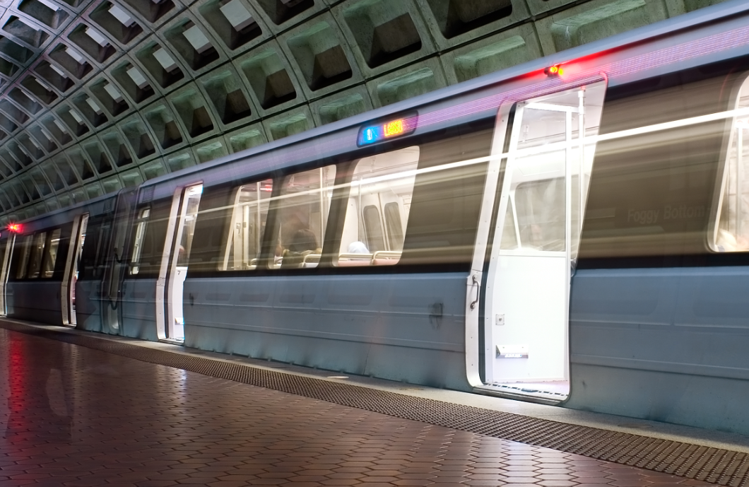 metro car at Cole Spring Plaza, Silver Spring, Maryland