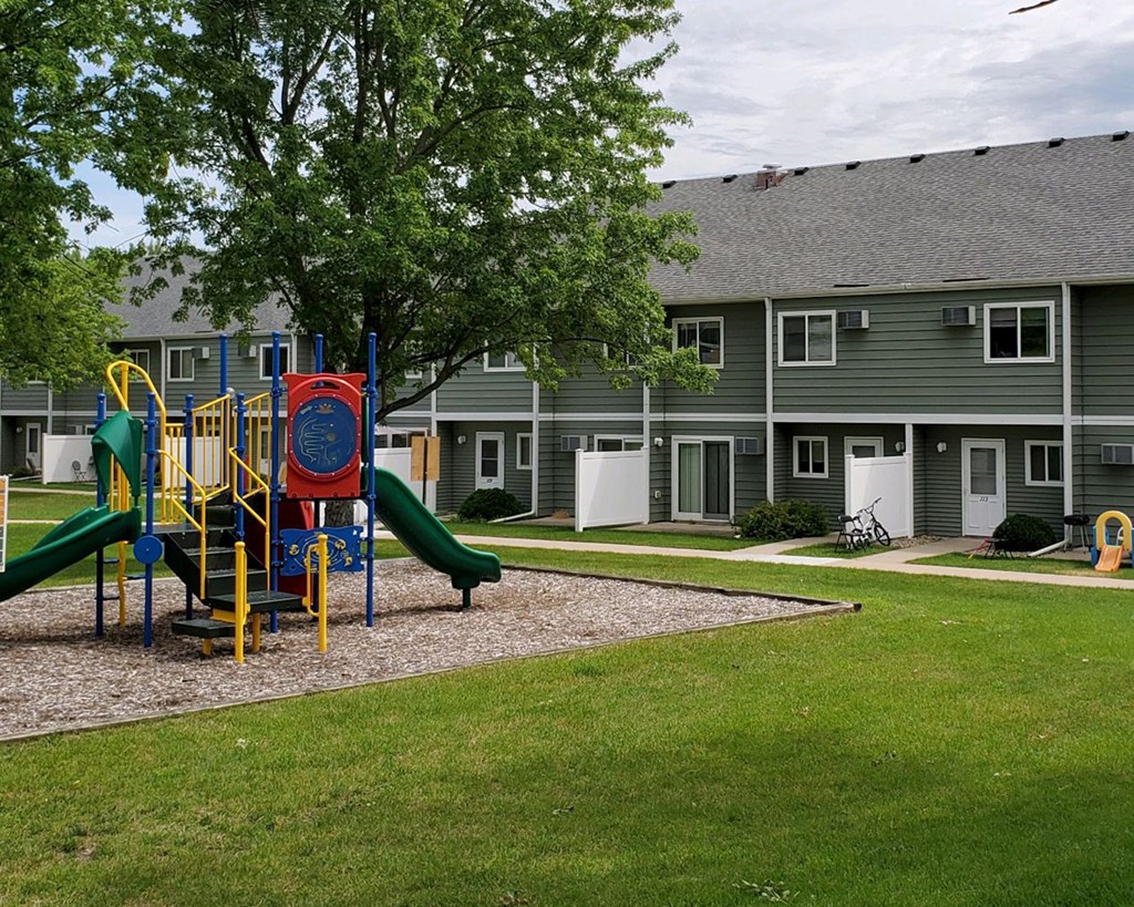 our apartments have a playground for kids to play