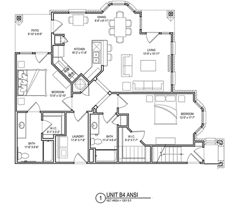 2 bed 2 bath L at Audubon Park Apartment Homes, Louisiana, 70791