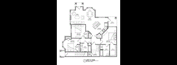 3 bed 2 bath A Floor Plans at Audubon Park Apartment Homes, Zachary, 70791