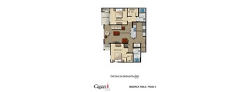 First Floor 2 Bedroom Layout