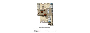 Second Floor 2 Bedroom Layout