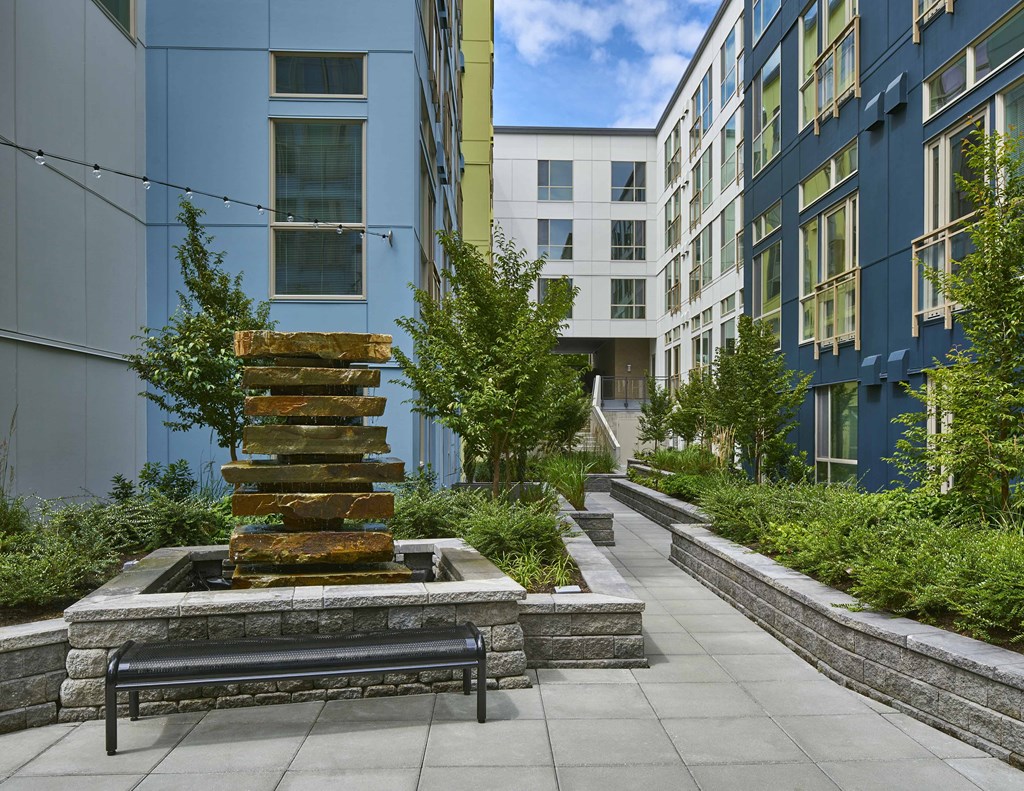 The Bowman Seattle WA fountain