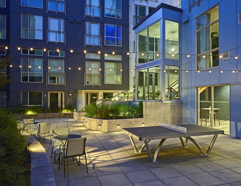 The Bowman Seattle WA Night view