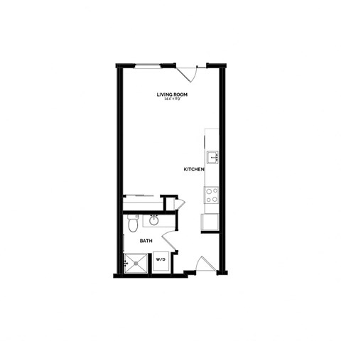 Bowman Seattle WA S-1 Studio 466 Sq Ft