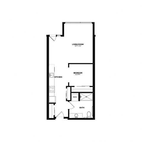 Bowman Seattle WA LW-1 1 Bedroom 670 Sq Ft