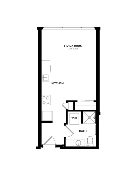 Bowman Seattle WA S-3 Studio 428 Sq Ft