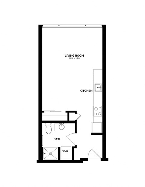 Bowman Seattle WA S-7 Studio 481 Sq Ft