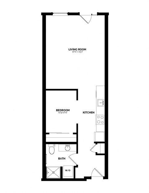 Bowman Seattle WA A-7 1 Bedroom 667 Sq Ft