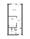 Bowman Seattle WA A-5 1 Bedroom 696 Sq Ft