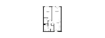 Bowman Seattle WA A-13a 1 Bedroom 727 Sq Ft