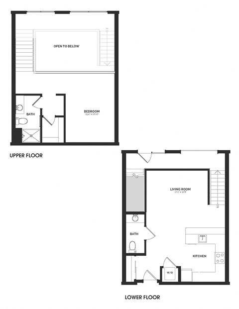 Bowman Seattle WA TH-2 Townhouse 1 Bedroom 1029 Sq Ft