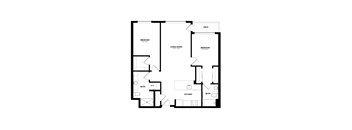 Bowman Seattle WA B-3 2 Bedroom 1026 Sq Ft