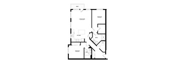 Bowman Seattle WA B-6 2 Bedroom 1133 Sq Ft