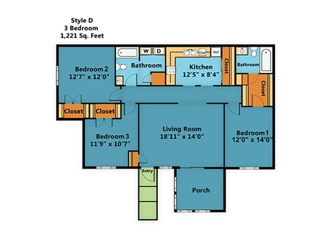 134 Brook Avenue NE 2-3 Beds Apartment for Rent - Photo Gallery 7