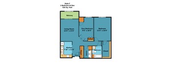 Two Bedroom One Bath