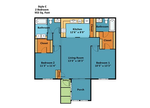 100 Red Willow Road 1-2 Beds Apartment for Rent - Photo Gallery 4