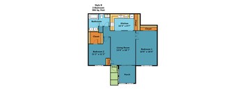 Two Bedroom One Bath