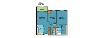 Two Bedroom One Bath