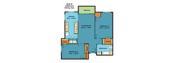 Two Bedroom One Bath