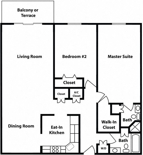 Signature Series - 2 Bedrooms - Chatillon Floor Plan 17