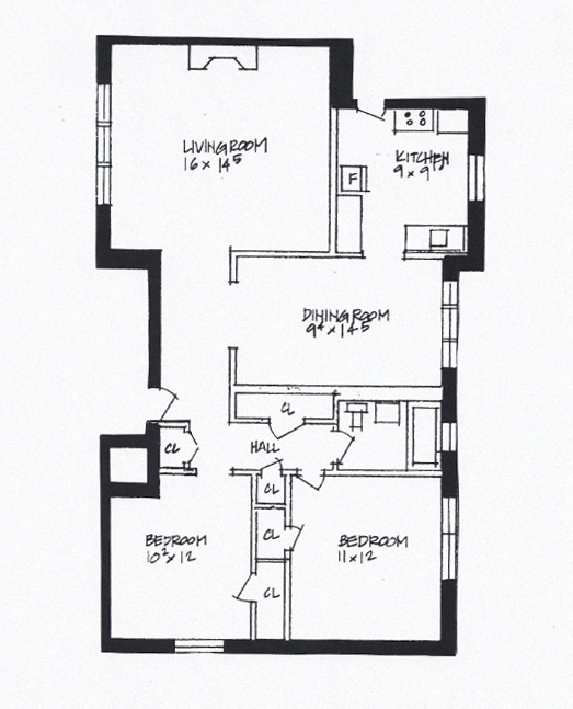 2 Bedroom - 1 Bathroom