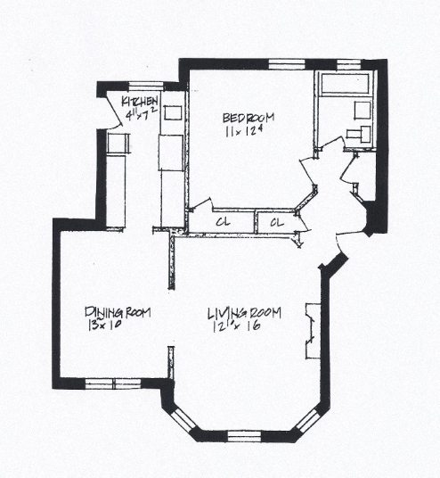 1 Bedroom - 1 Bathroom
