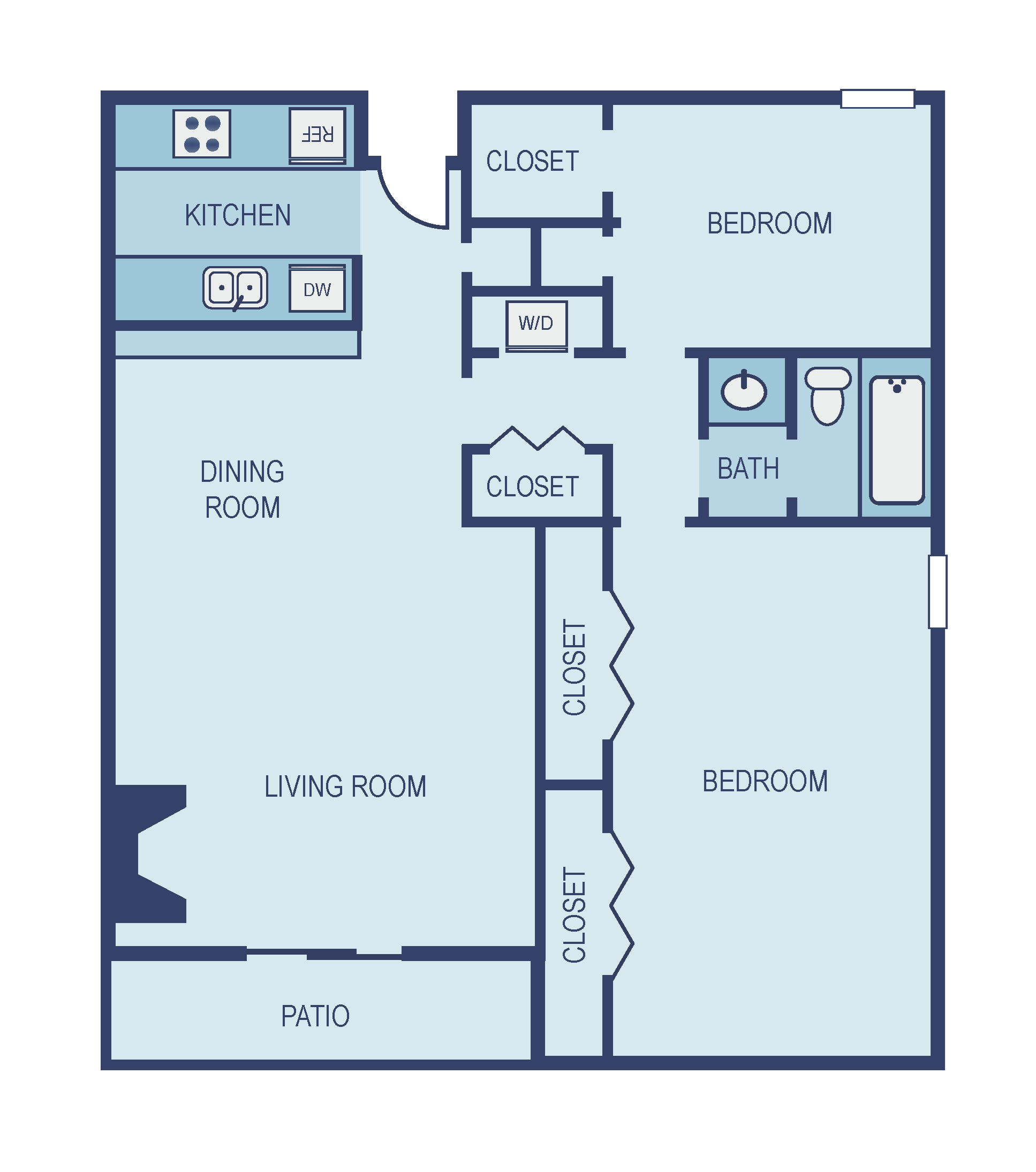 Two Bedroom B2 Floor Plan 6