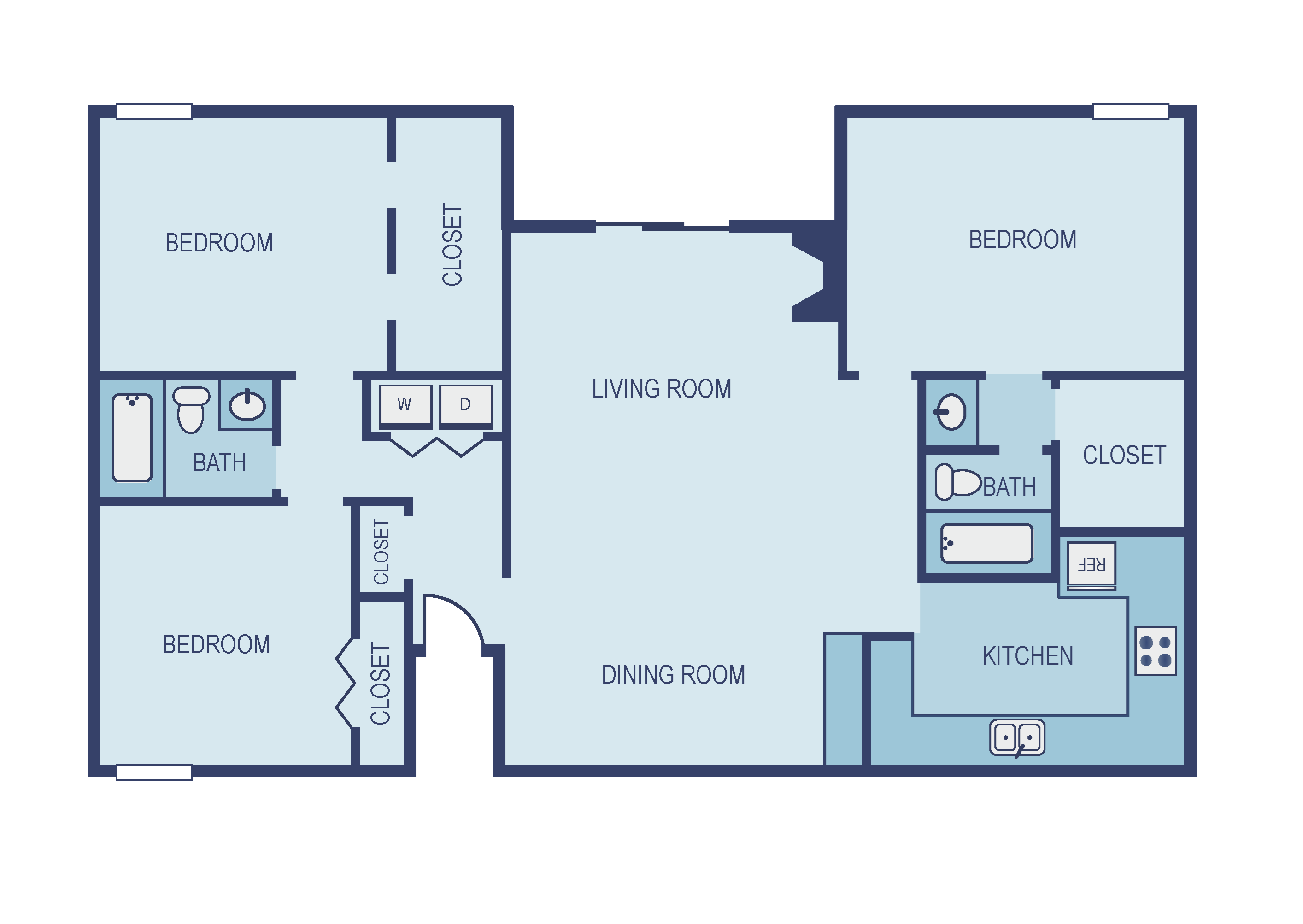Three Bedroom C1 Floor Plan 13