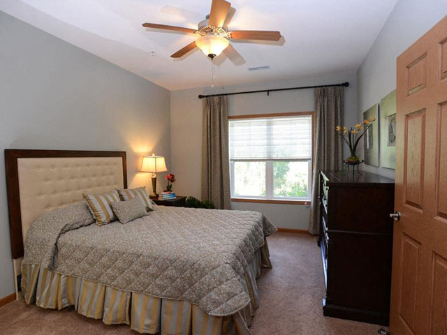 Cozy Bedrooms With Ceiling Fans at Highlands at Riverwalk Apartments 55+, Mequon, WI,53092