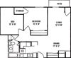 1 Bedroom, 1 Bath with Den Floorplan 1 Bedroom, 1 Bath with Den Floorplan at Nicolet Highlands Apartments 55+