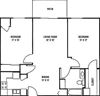 2 Bedroom, 1 Bath* Floorplan 2 Bedroom, 1 Bath* Floorplan at Nicolet Highlands Apartments 55+