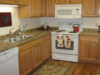 Kitchen at River Crossing Apartments, Winneconne, 54986