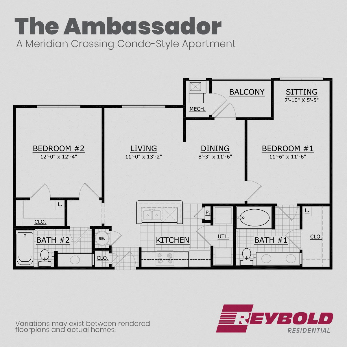 A rendering of the Ambassador floor plan. A rendering of the Ambassador floor plan.