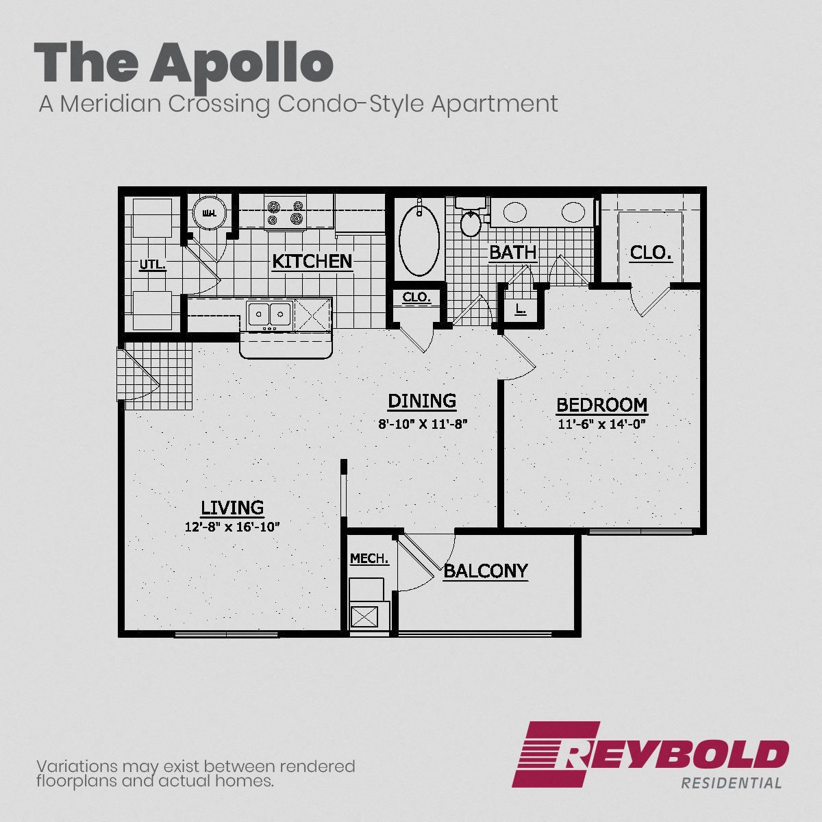 A rendering of the Apollo floor plan. A rendering of the Apollo floor plan.
