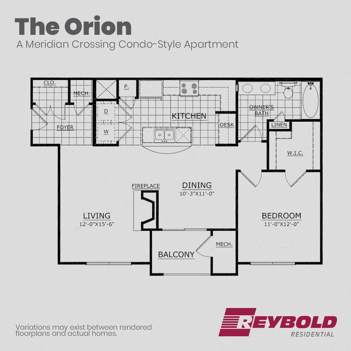 A rendering of the Orion floor plan. A rendering of the Orion floor plan.