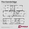 A floorplan of the Cambridge single-family home at Ascot Landing