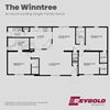 A floorplan of the Winntree single-family home at Ascot Landing